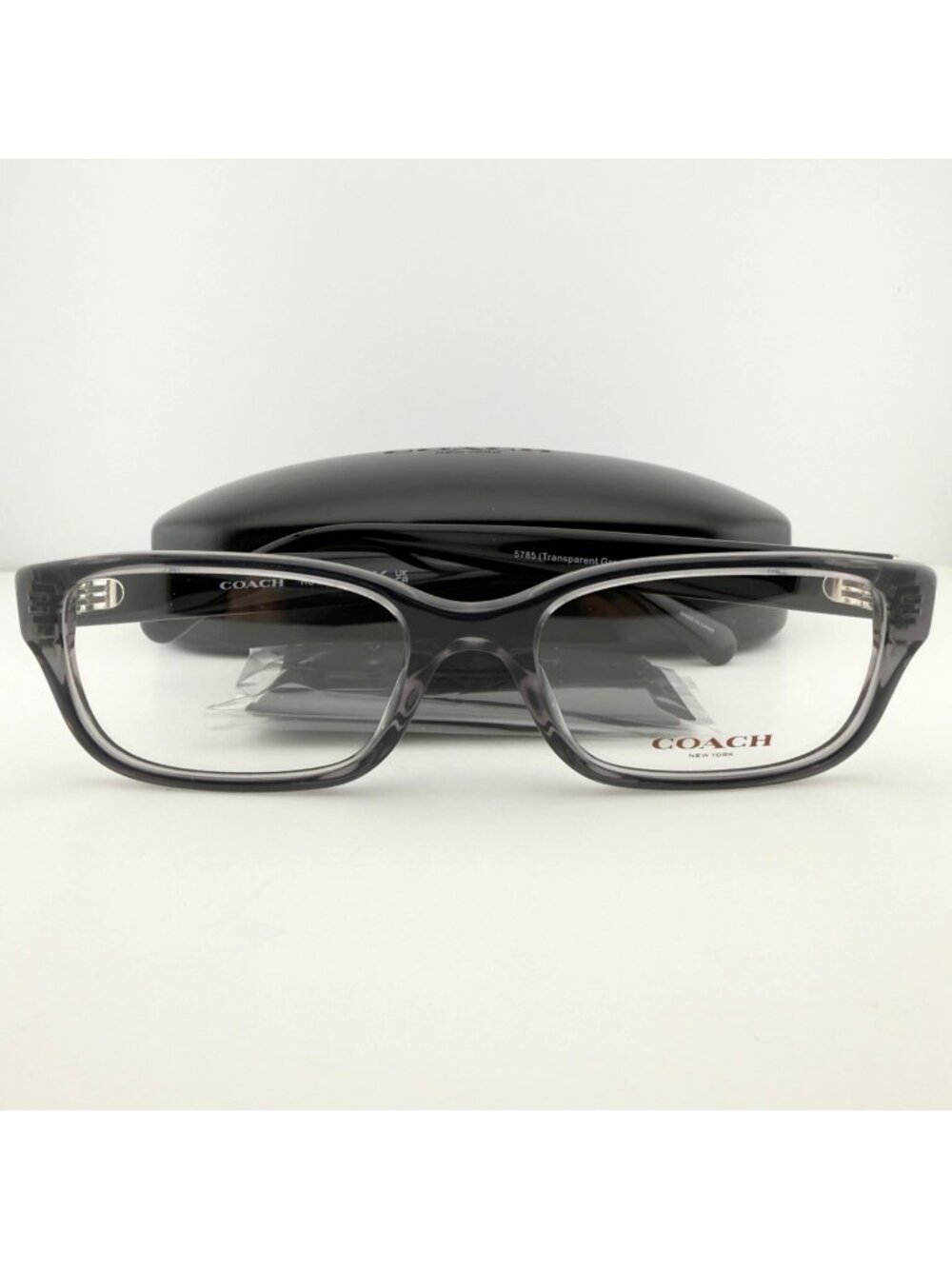 Coach HC 6221U 5785 Eyeglasses Transparent Grey 52 17 140
